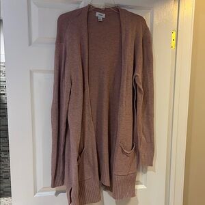 Old Navy Pink Open-Front Cardigan Sweater